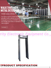 Single Zone Door Frame Metal Detector Full Body Scanning For Police Weapons Check